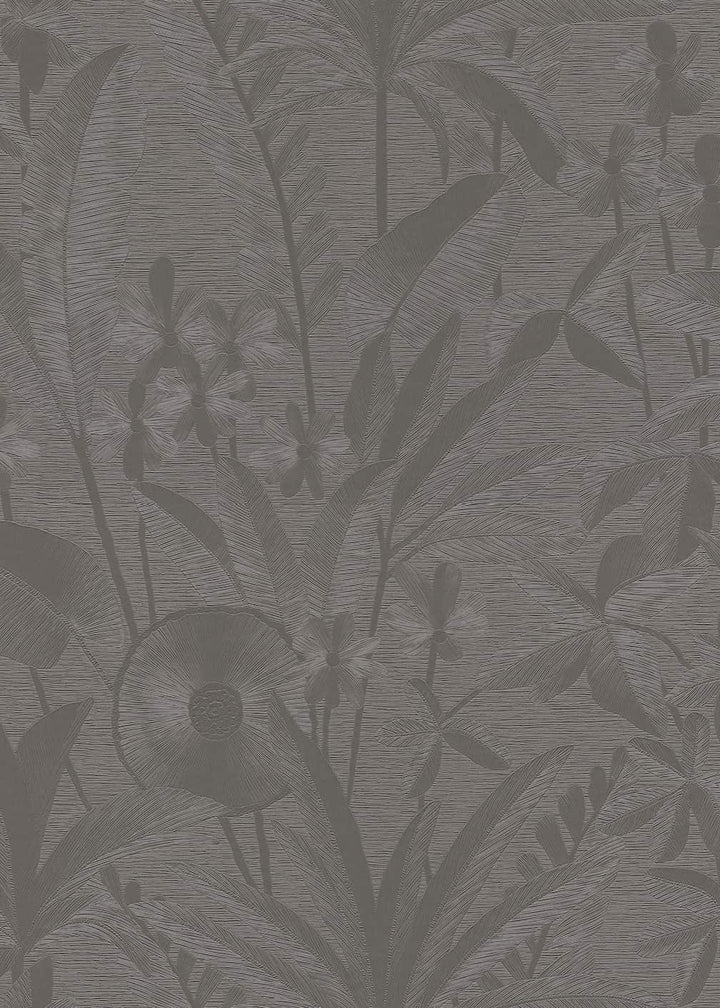 ELLE Decoration Floral Echo Leaves Taupe Wallpaper
