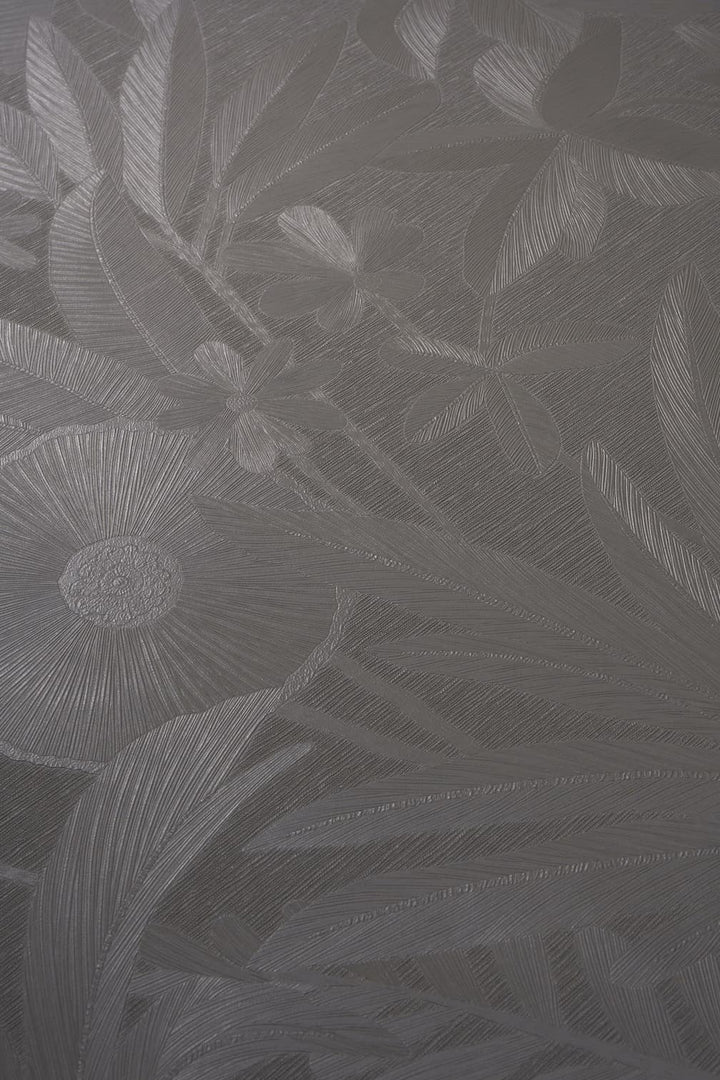 ELLE Decoration Floral Echo Leaves Taupe Wallpaper