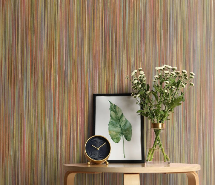 ELLE Decoration Silent Flow Olive Wallpaper