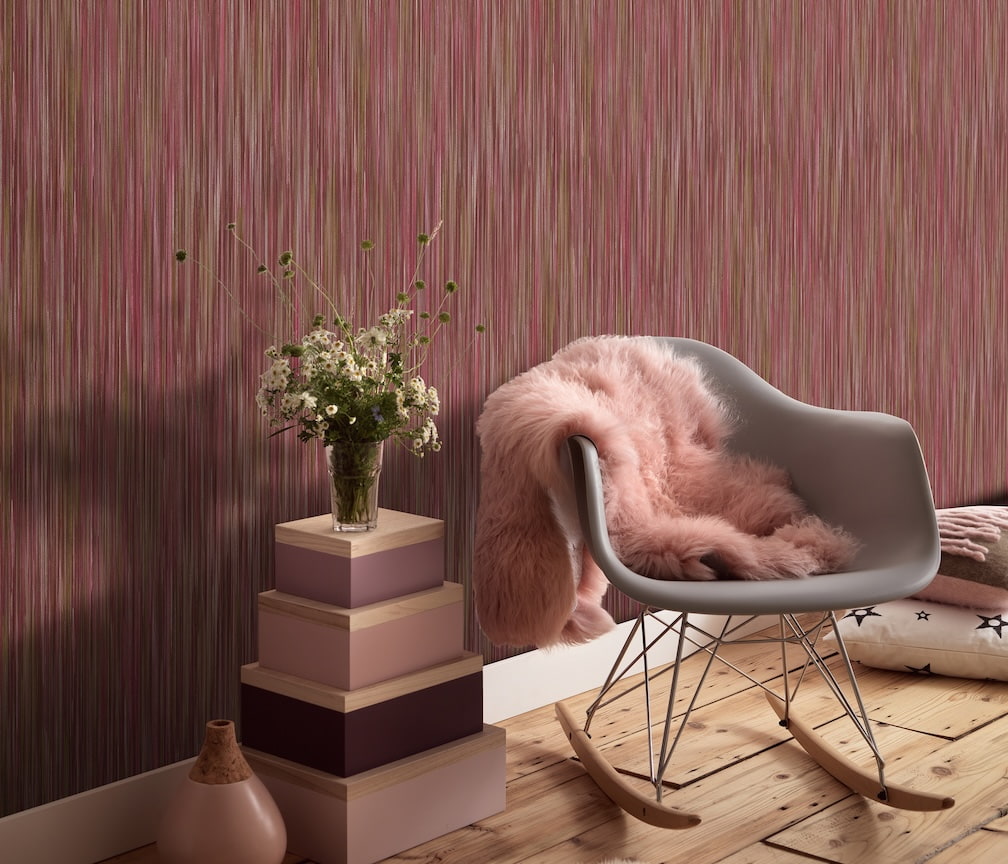 ELLE Decoration Silent Flow Purple Wallpaper