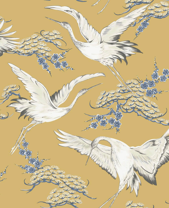 Superfresco Easy Cranes Ochre Wallpaper