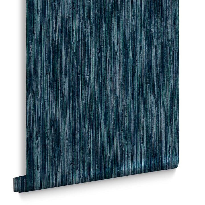 Graham & Brown Grasscloth Texture Teal Wallpaper