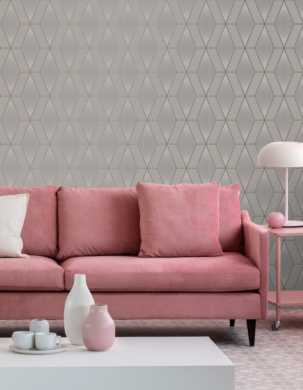 Superfresco Glitter Diamond Taupe Wallpaper