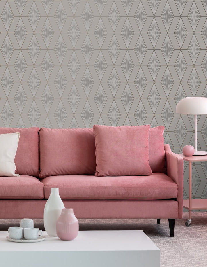 Superfresco Glitter Diamond Taupe Wallpaper