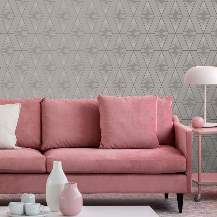 Superfresco Glitter Diamond Taupe Wallpaper