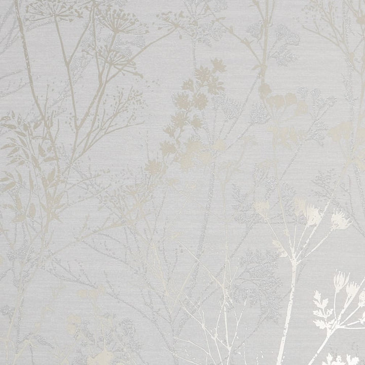 Hedegrow Grey Pale Gold Wallpaper