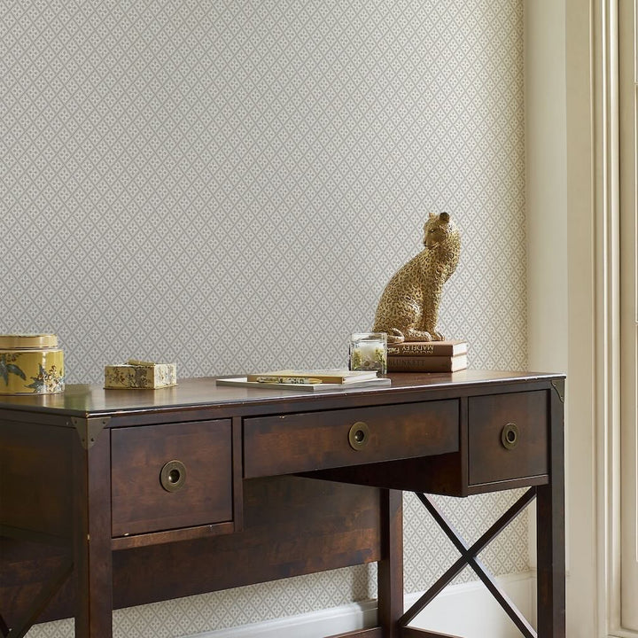 Laura Ashley Mr Jones Dove Grey Wallpaper
