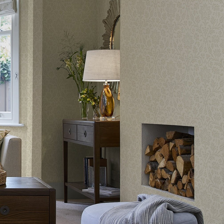Laura Ashley Annecy Linen Wallpaper