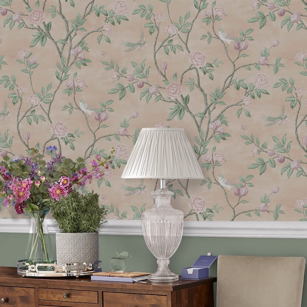 Laura Ashley Eglantine Blush Wallpaper