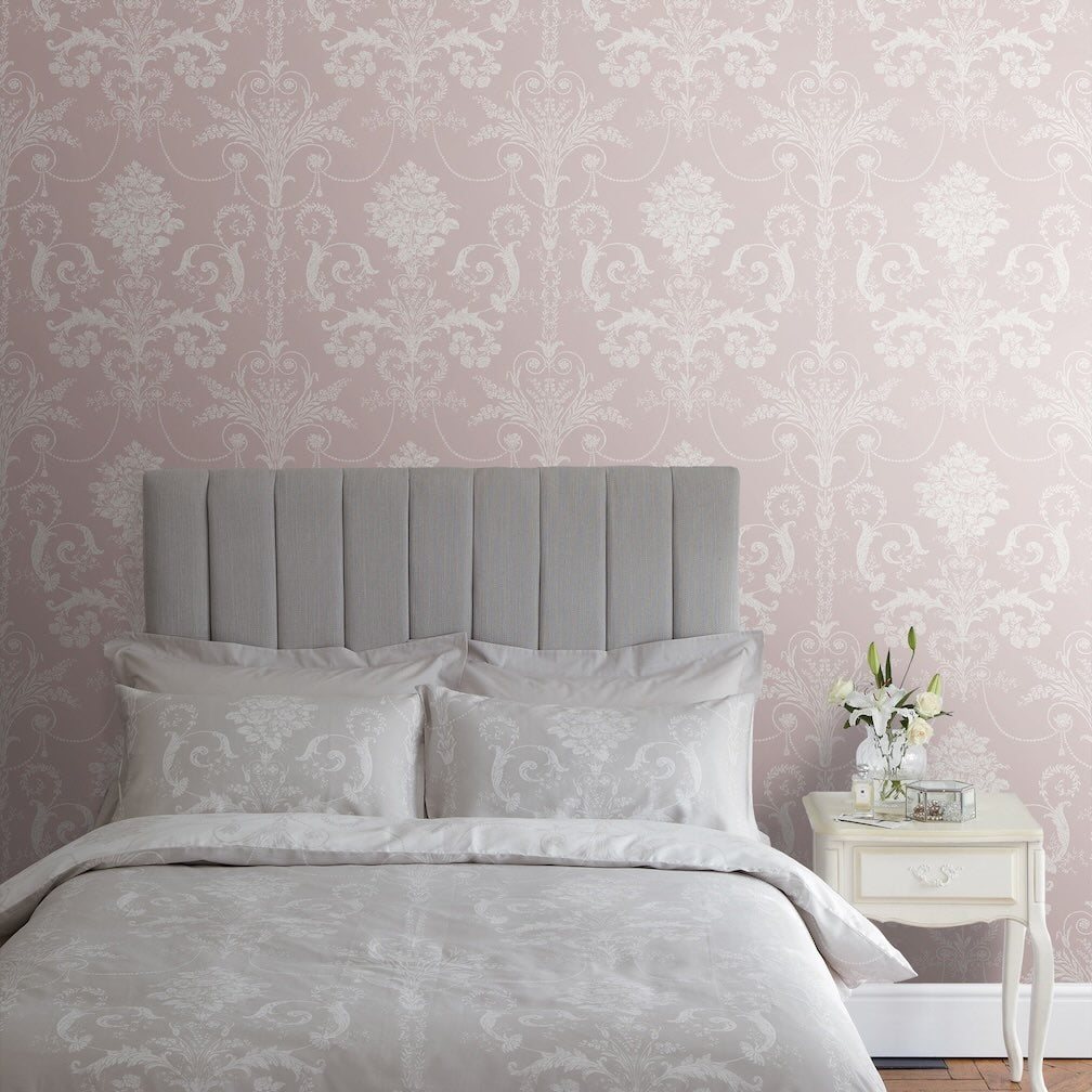 Laura Ashley Josette Amethyst Wallpaper