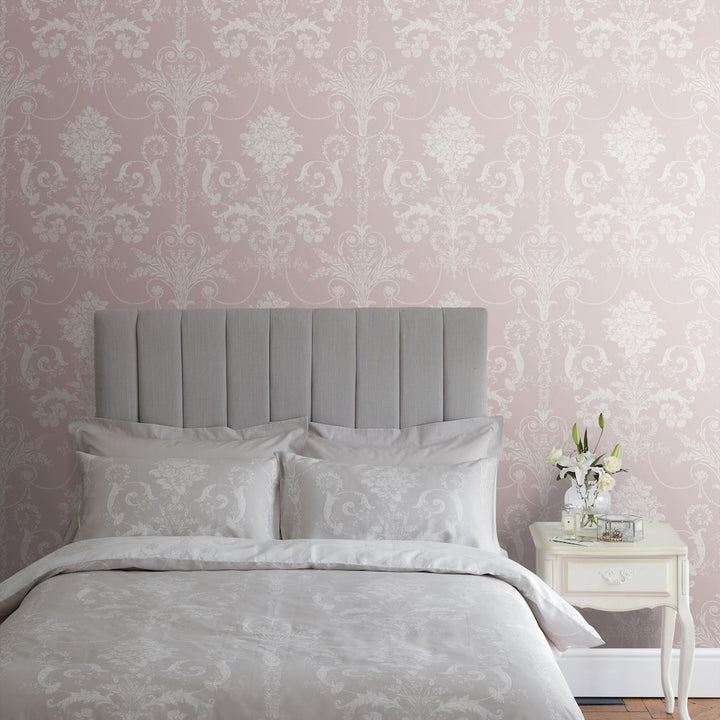 Laura Ashley Josette Amethyst Wallpaper