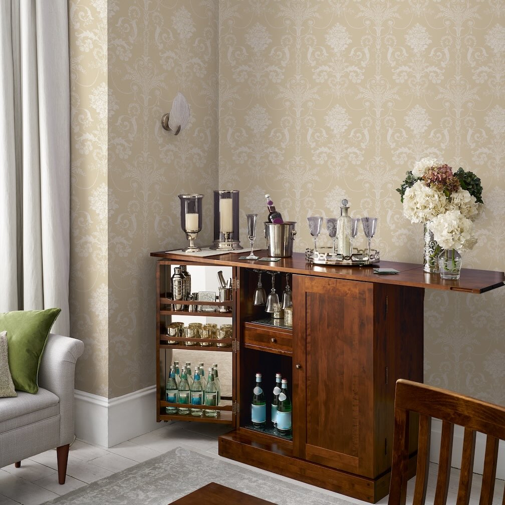 Laura Ashley Josette Linen Wallpaper