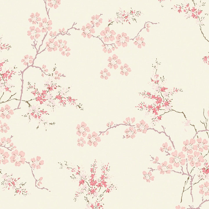Laura Ashley Oriental Blossom Blush Wallpaper