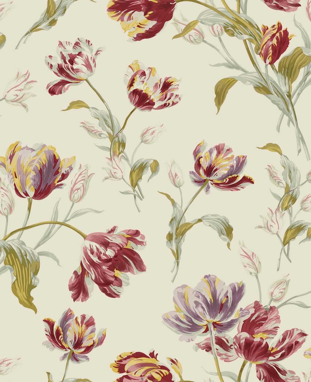 Laura Ashley Gosford Cranberry Wallpaper