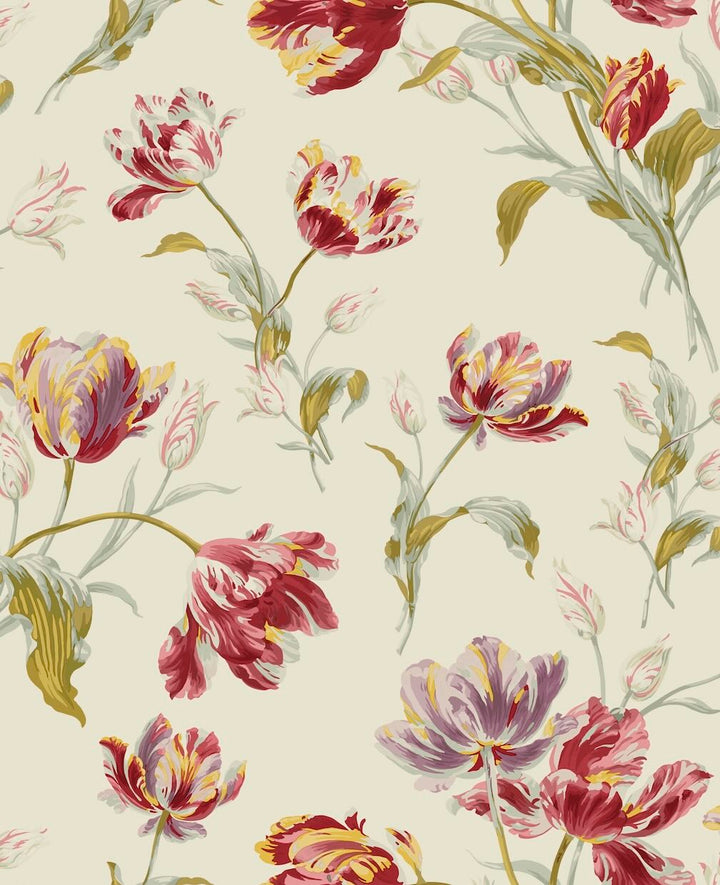 Laura Ashley Gosford Cranberry Wallpaper