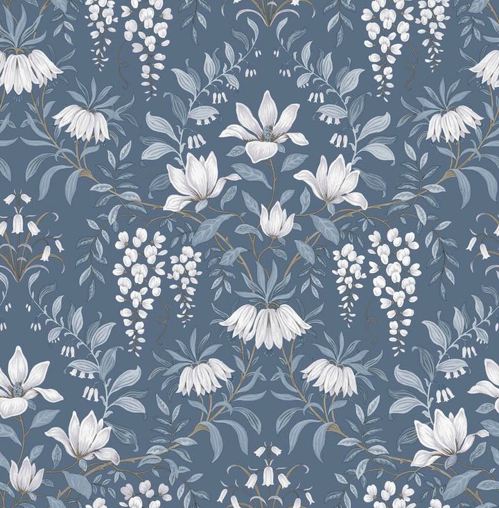 Laura Ashley Parterre Dusky Seaspray Wallpaper