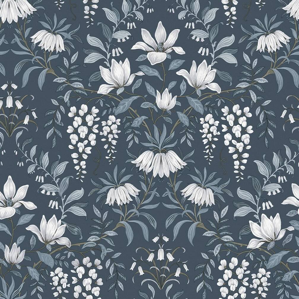 Laura Ashley Parterre Dusky Seaspray Wallpaper