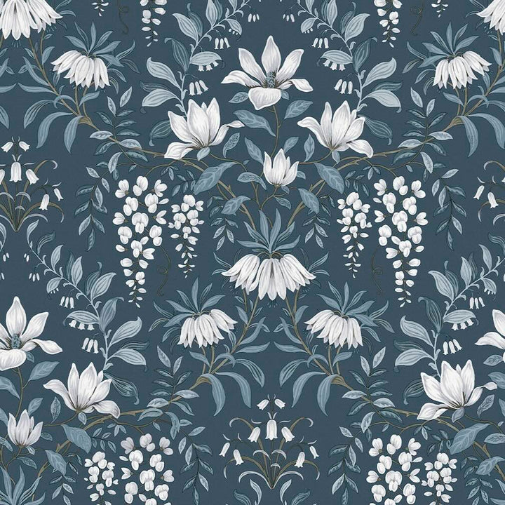 Laura Ashley Parterre Dusky Seaspray Wallpaper