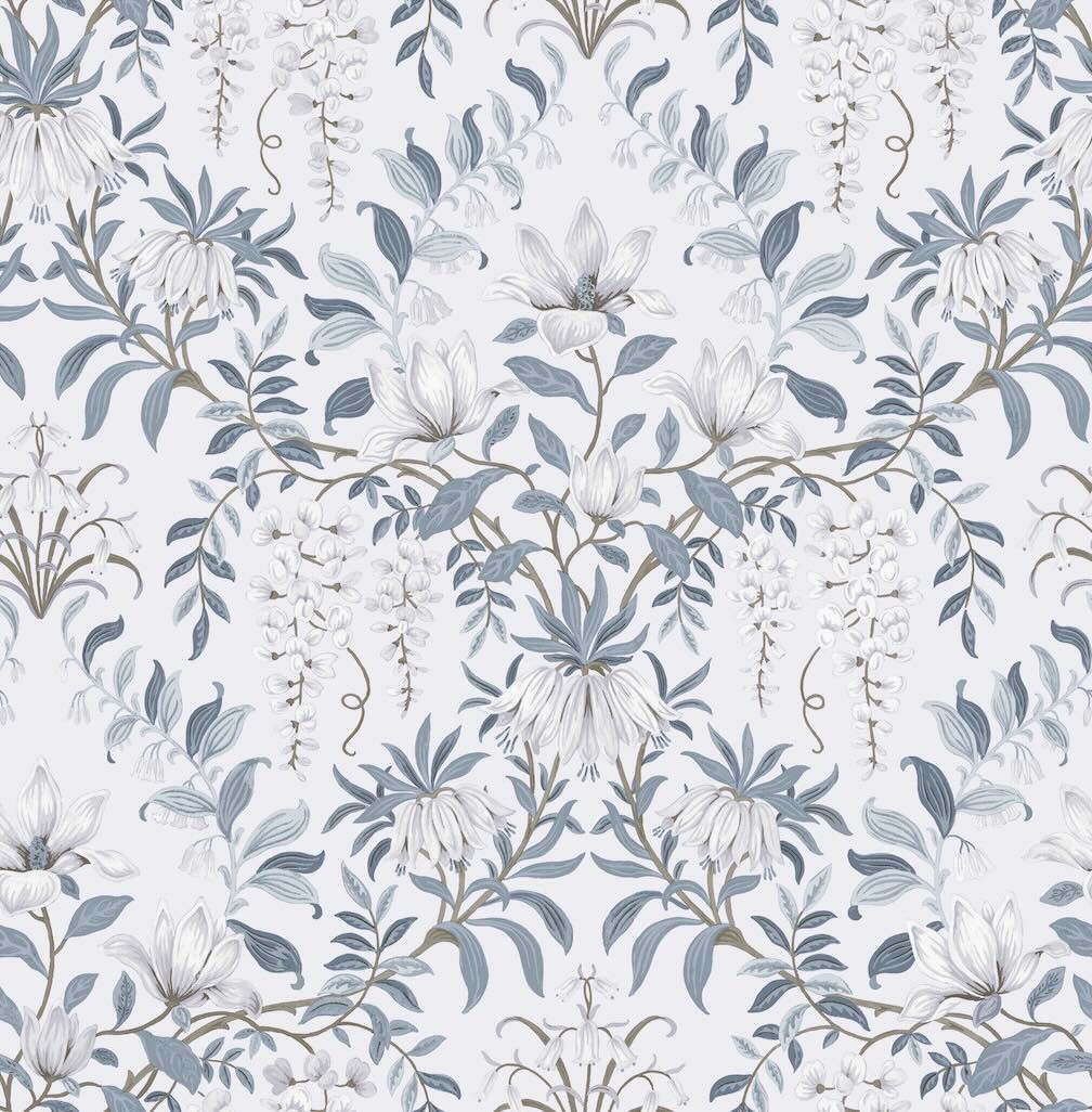 Laura Ashley Parterre Off White Wallpaper