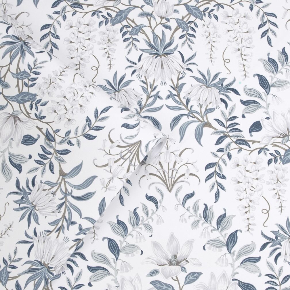 Laura Ashley Parterre Off White Wallpaper