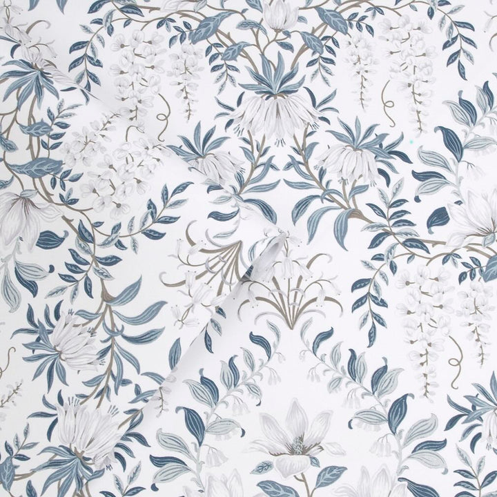 Laura Ashley Parterre Off White Wallpaper