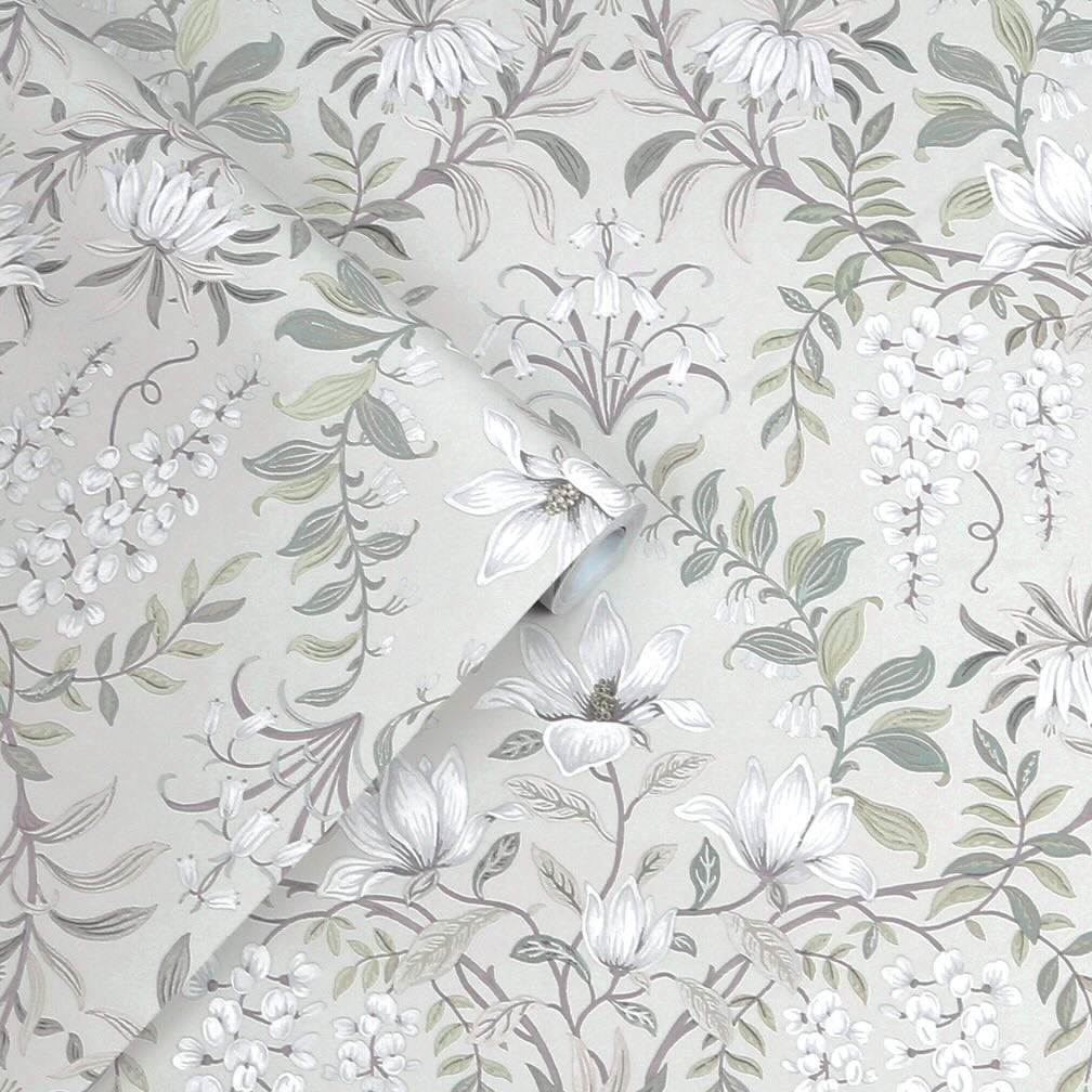 Laura Ashley Parterre Sage Wallpaper