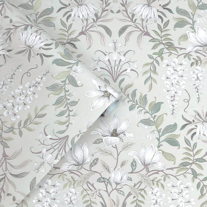 Laura Ashley Parterre Sage Wallpaper