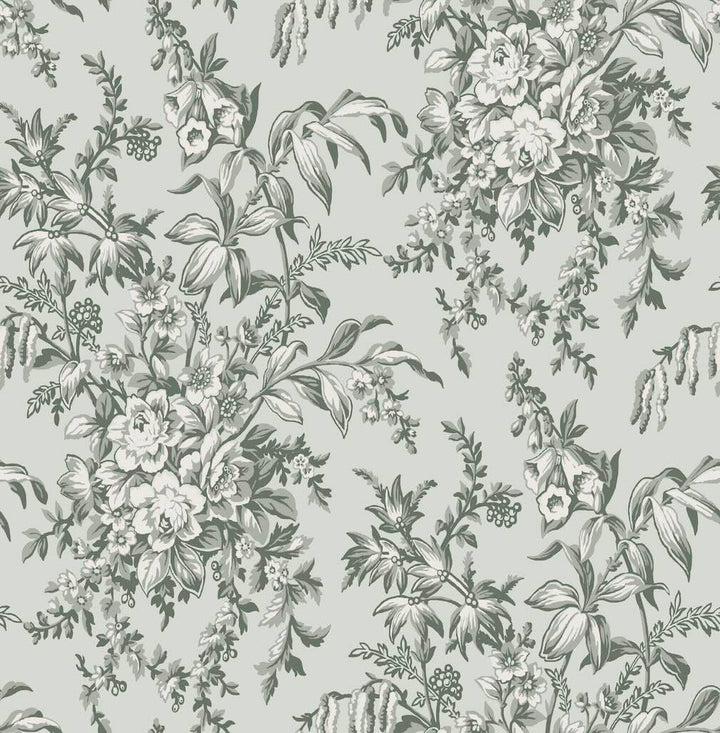 Laura Ashley Picardie Sage Wallpaper