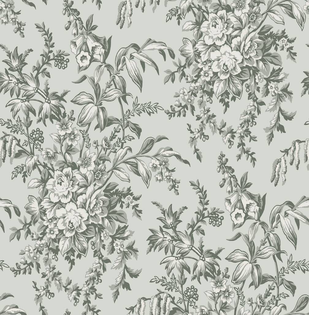 Laura Ashley Picardie Sage Wallpaper