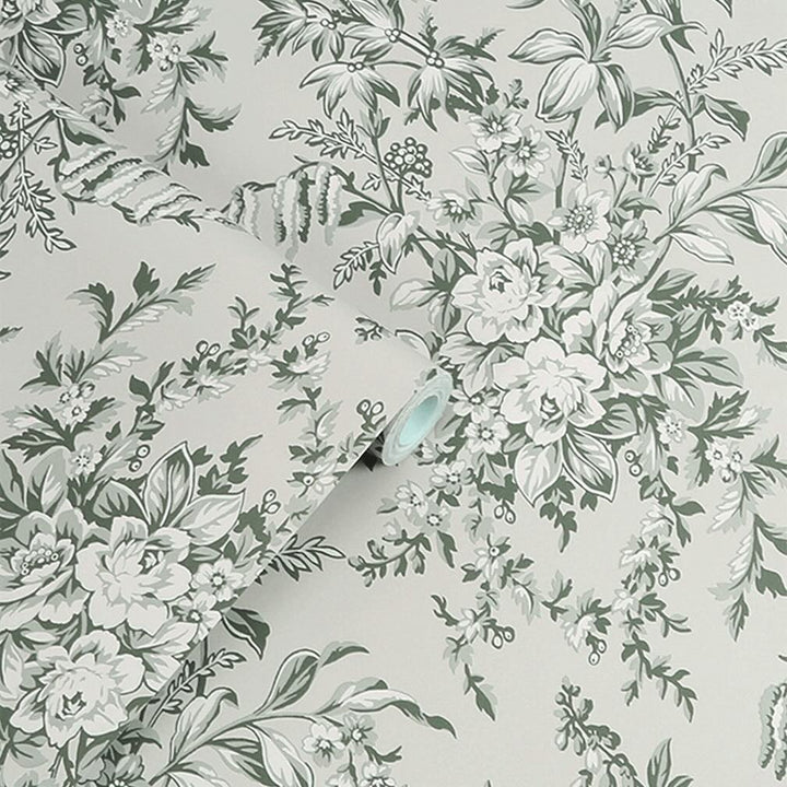 Laura Ashley Picardie Sage Wallpaper