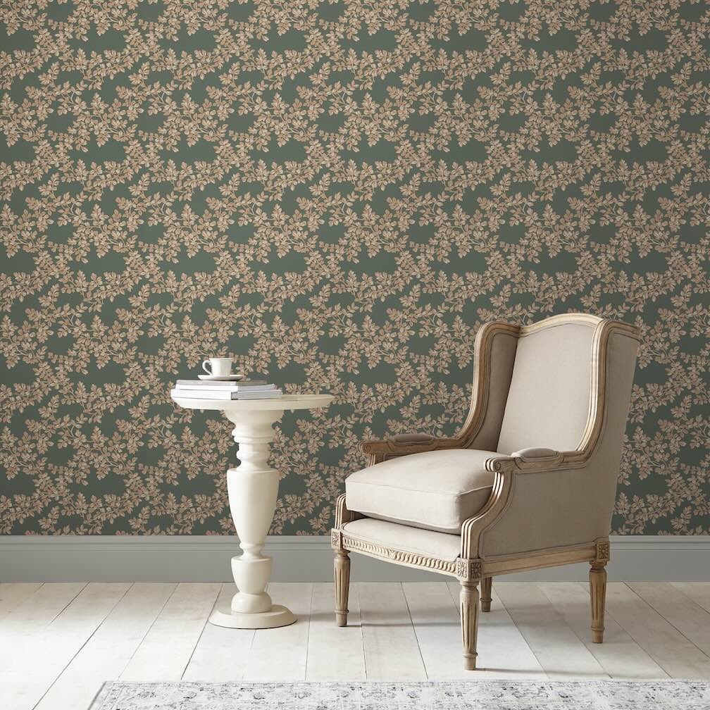 Laura Ashley Burnham Fern Wallpaper
