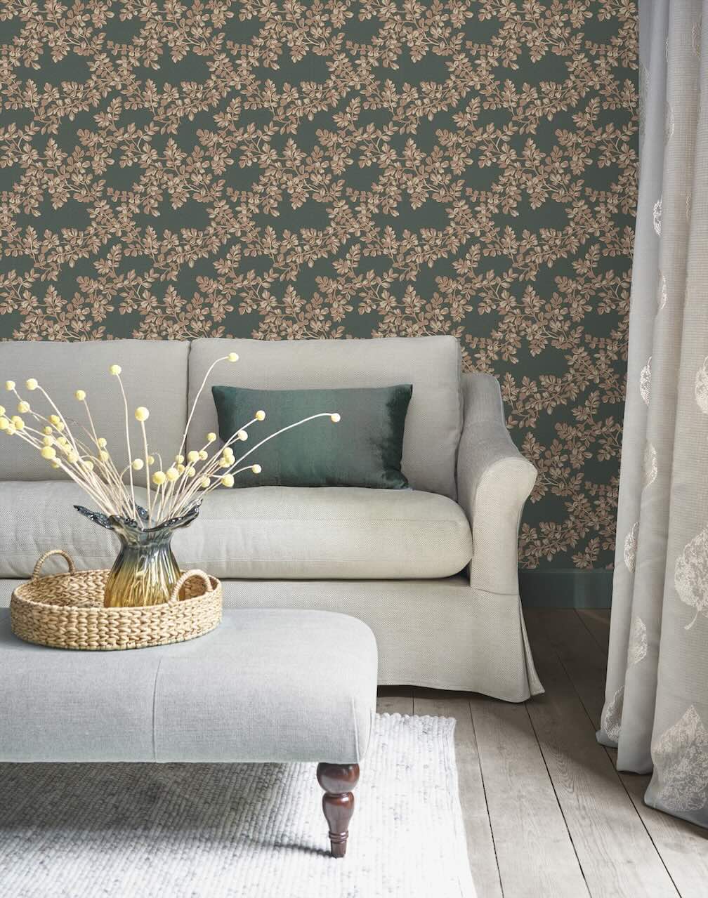 Laura Ashley Burnham Fern Wallpaper