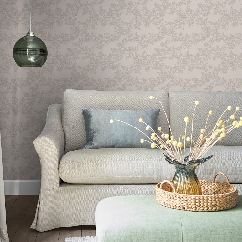 Laura Ashley Dove Grey Wallpaper