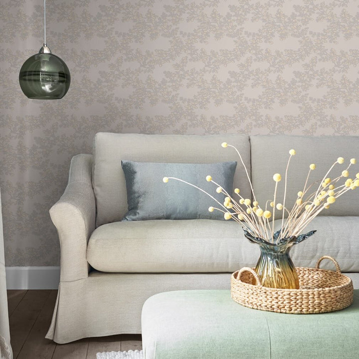 Laura Ashley Dove Grey Wallpaper