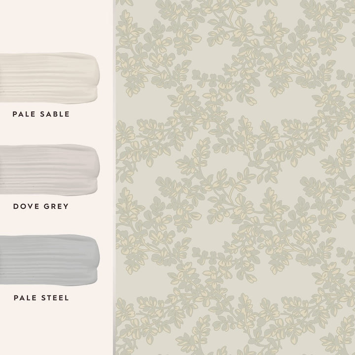 Laura Ashley Dove Grey Wallpaper