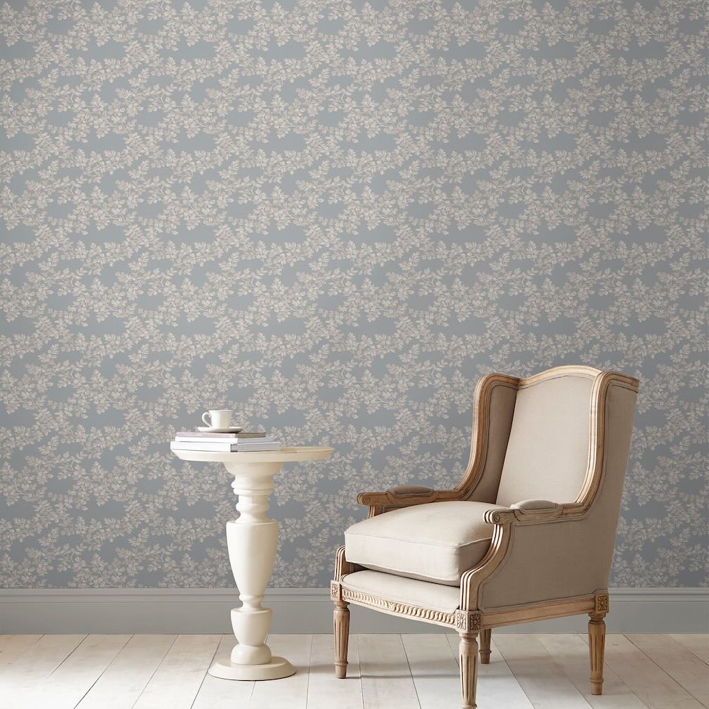 Laura Ashley Pale Seaspray Wallpaper