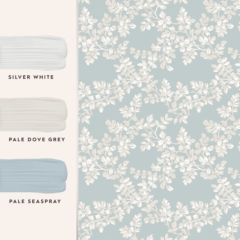 Laura Ashley Pale Seaspray Wallpaper
