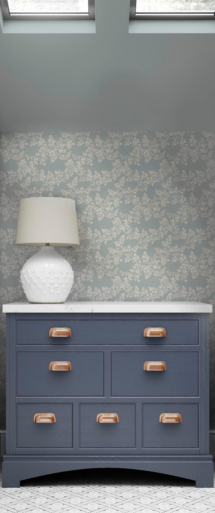 Laura Ashley Pale Seaspray Wallpaper