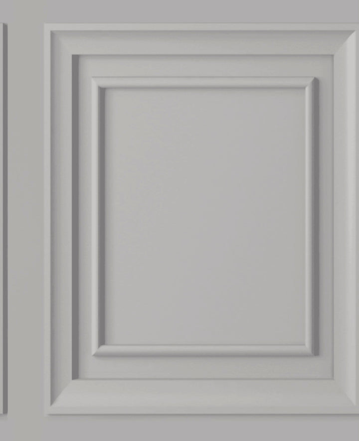Laura Ashley Redbrook Wood Panel Pale Steel Wallpaper