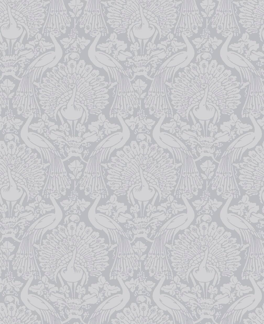 Laura Ashley Portia Pale Steel Wallpaper