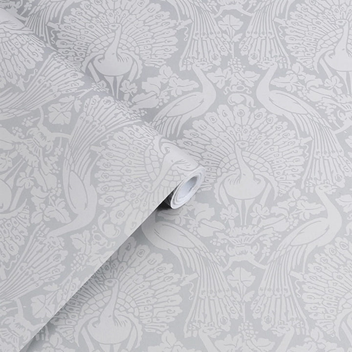 Laura Ashley Portia Pale Steel Wallpaper