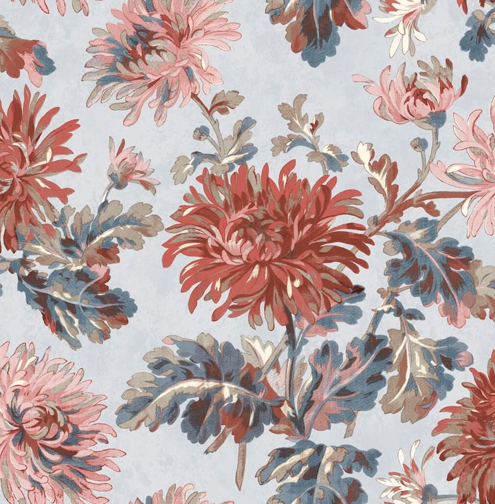 Laura Ashley Maryam Crimson Wallpaper