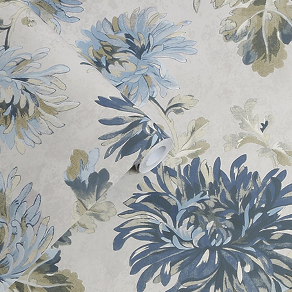 Laura Ashley Maryam Seaspray Wallpaper