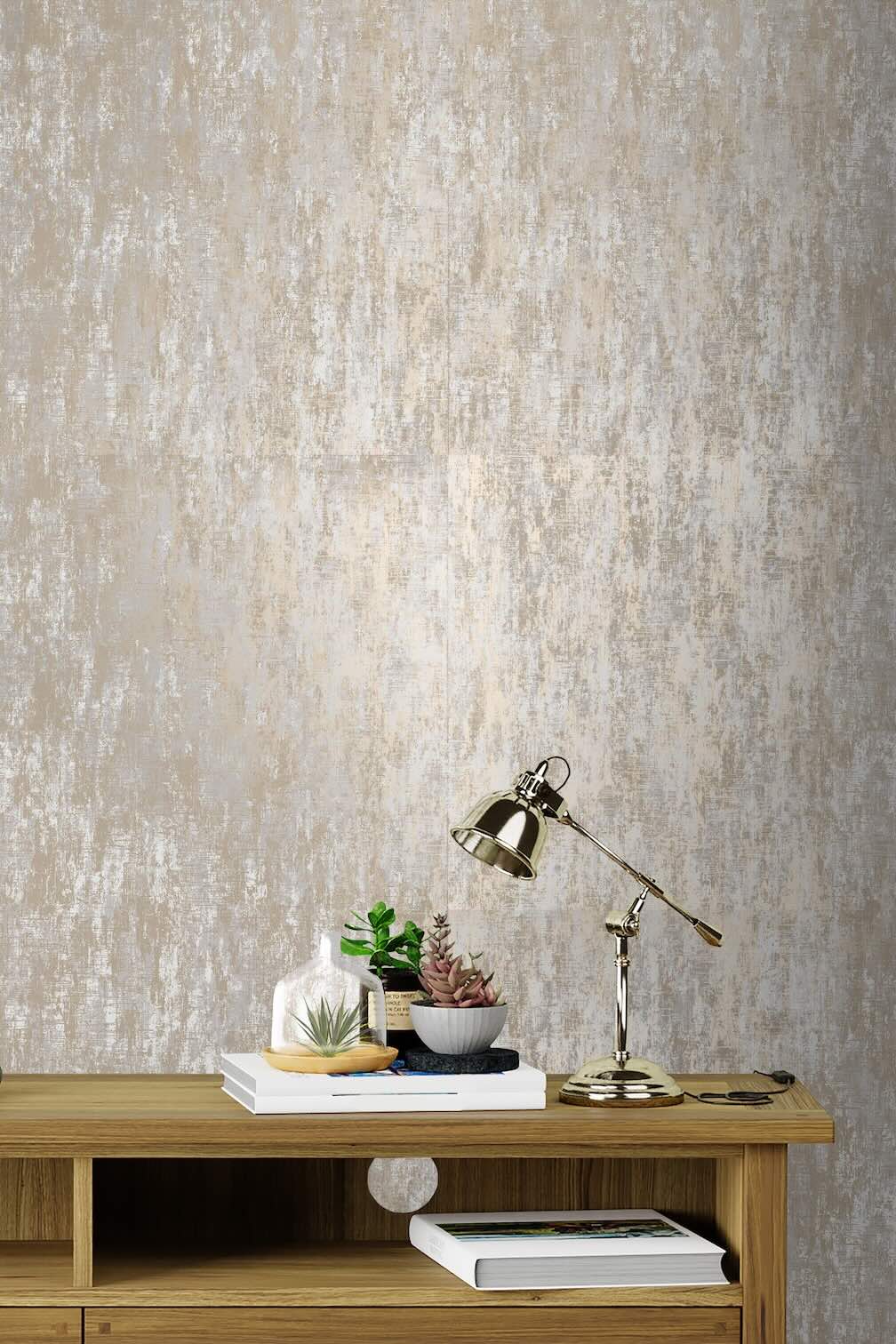 Laura Ashley Whinfell Champagne Wallpaper