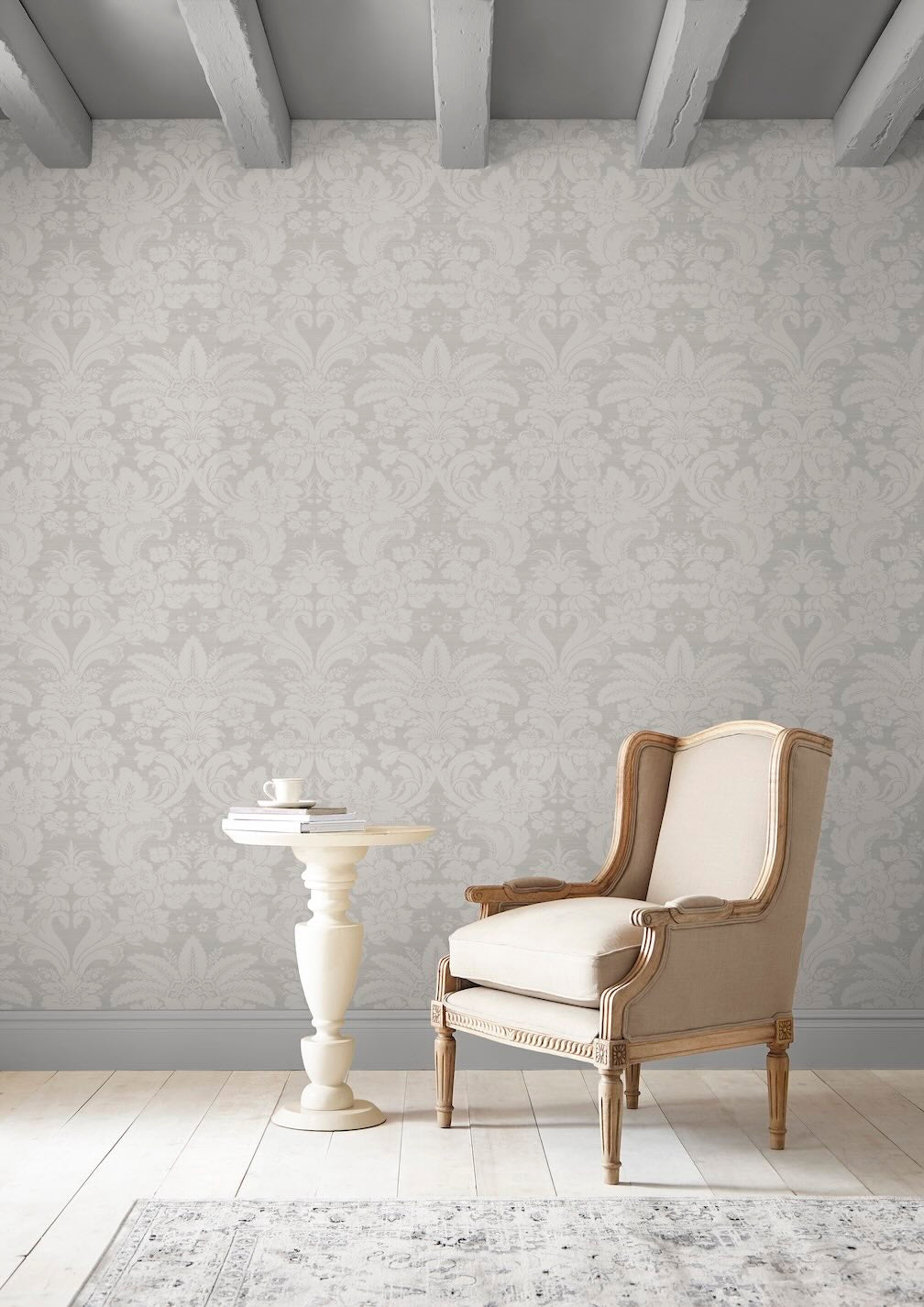 Laura Ashley Martigues Moonbeam Wallpaper