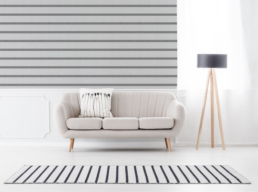 Superfresco Stripe Flat White Wallpaper