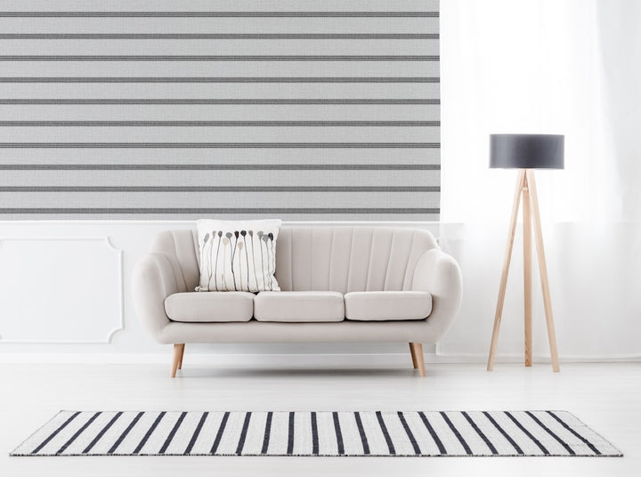 Superfresco Stripe Flat White Wallpaper