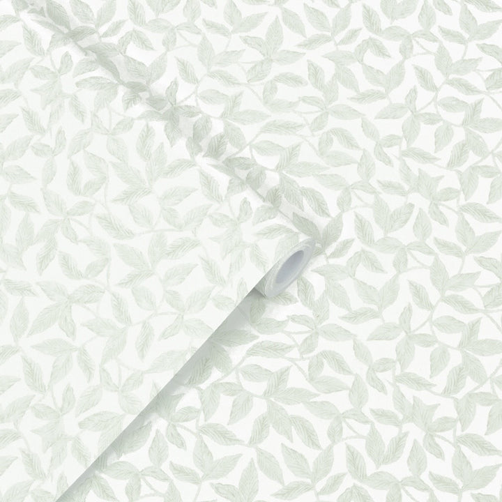 Laura Ashley Erwood Pale Eau de Nil Wallpaper