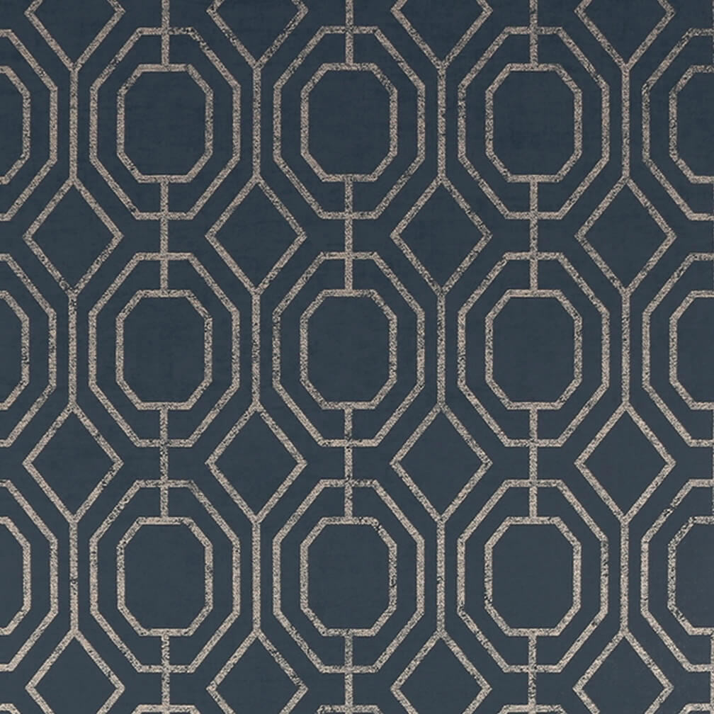 Superfresco Easy Luxe Geo Navy Wallpaper