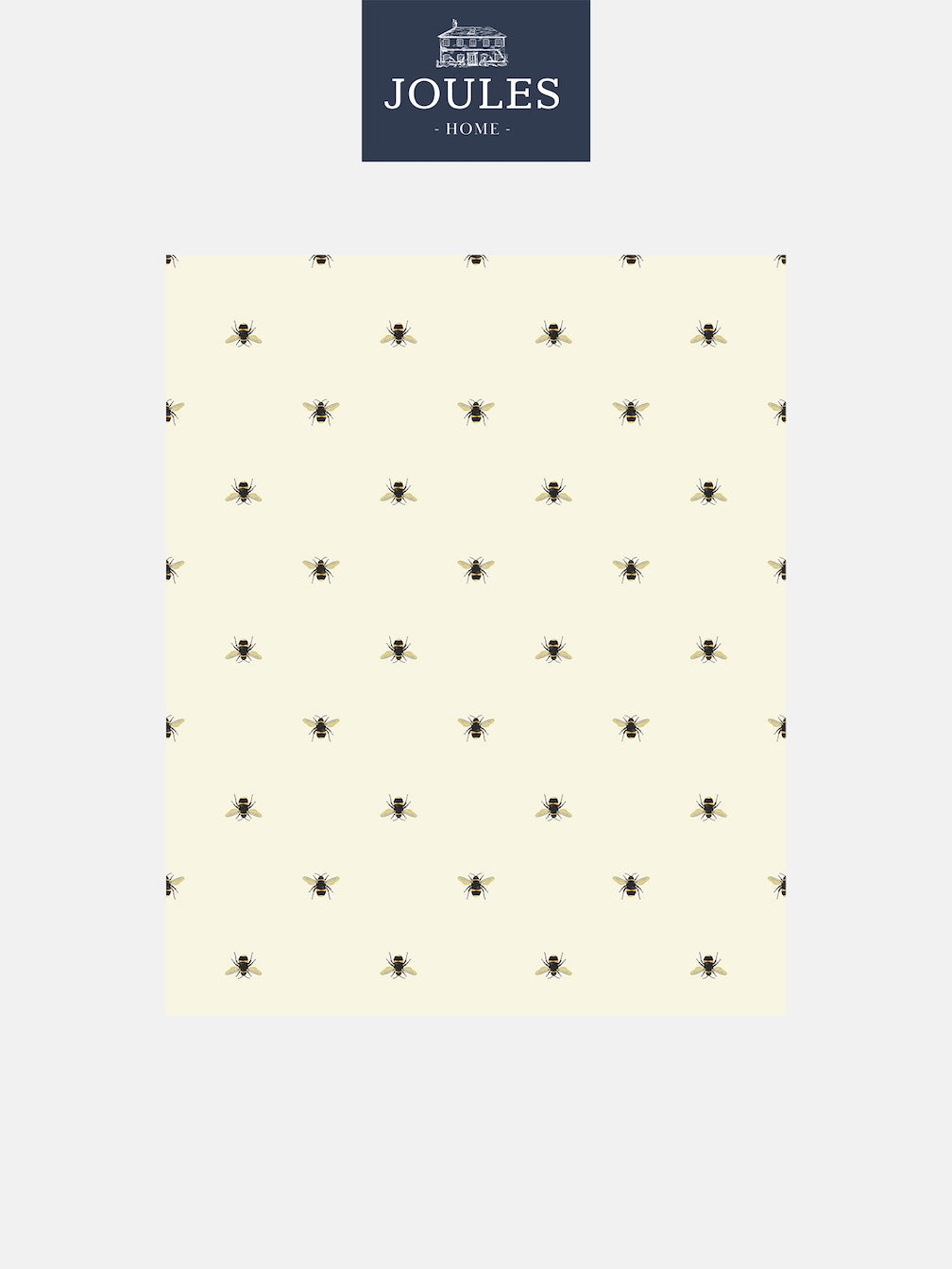 Joules Botanical Bee Crème Wallpaper